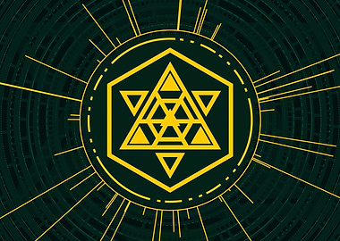 Yellow Gold Magic Circle