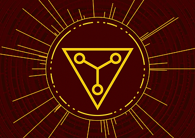 Yellow Glyph Mandala Rune