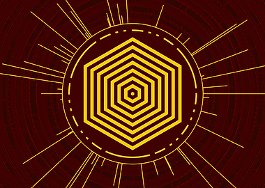 Yellow Gold Magic Glyph