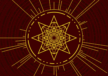 Yellow Gold Magic Glyph