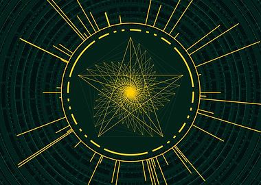 Yellow Gold Magic Glyph