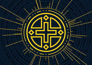 Yellow Gold Magic Circle