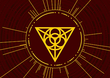 Gold Glyph Mandala Rune