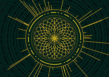 Yellow Gold Magic Circle