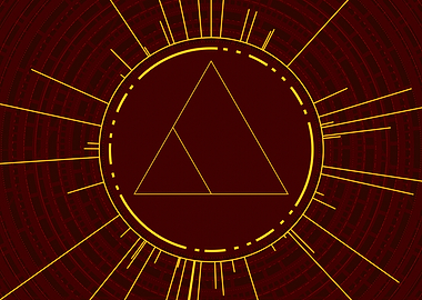 Yellow Gold Magic Glyph