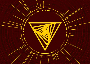 Yellow Glyph Mandala Rune