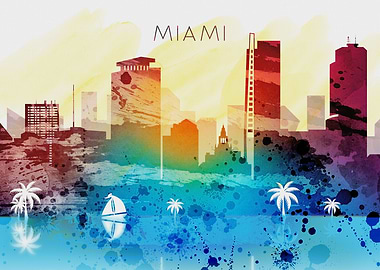 Miami Skyline City