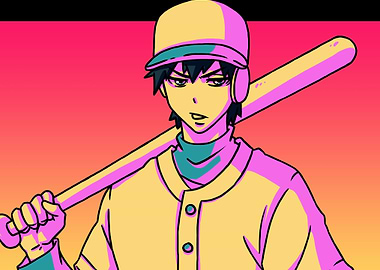 Anime Boy Baseball