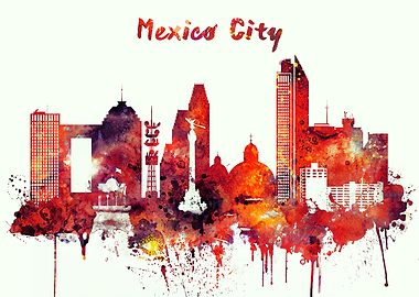 Mexico City Skyline