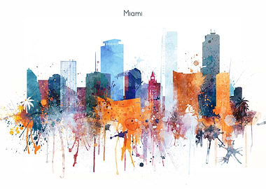 Miami Florida Skyline