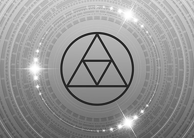 Gray Glyph Mandala Rune