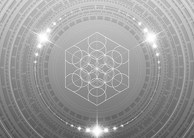 Gray Glyph Mandala Rune