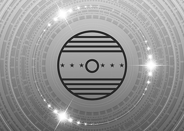 Gray Geometric Glyph Sign