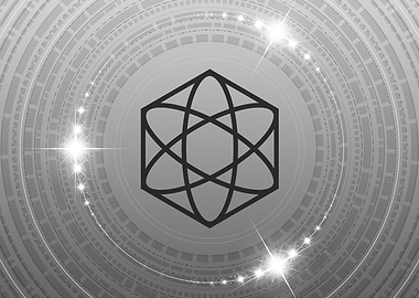 Gray Sacred Geometry Glyph