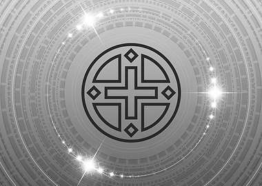 Gray Sacred Geometry Glyph