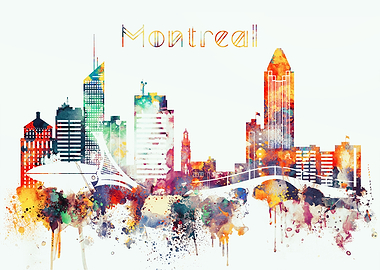 Montreal Canada Skyline