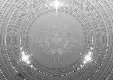 Gray Glyph Mandala Rune