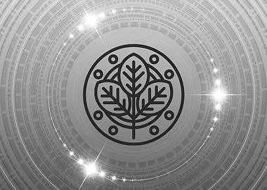 Gray Sacred Geometry Glyph