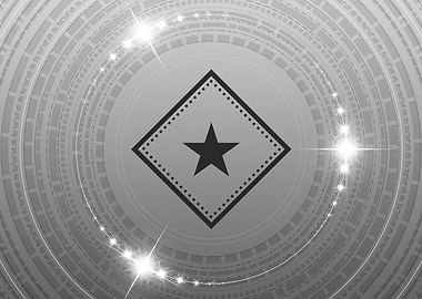 Black and White Glyph Rune