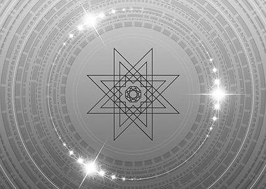 Black and White Glyph Rune