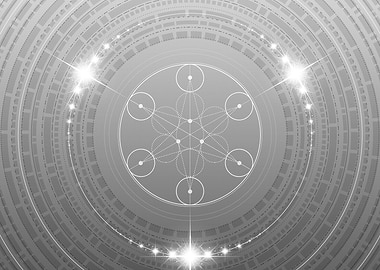 Gray Geometric Glyph Sign