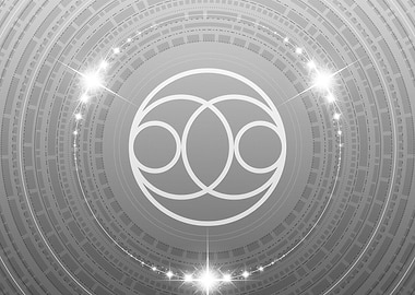 Gray Glyph Mandala Rune