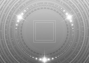 Gray Geometric Glyph Sign