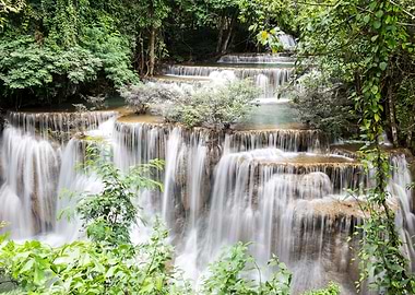 Waterfall Forest Nature