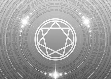 Gray Glyph Mandala Rune