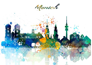 Munich Skyline City