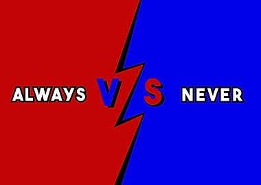 VS toon bold always never