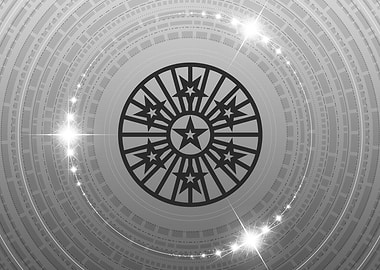 Grey Sacred Geometry Glyph