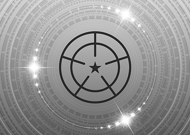 Grey Sacred Geometry Glyph