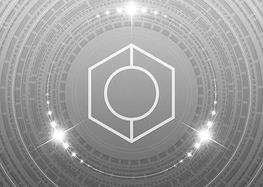 Gray Sacred Geometry Glyph