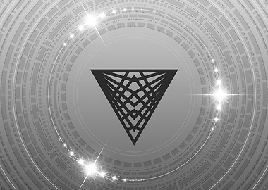 Grey Sacred Geometry Glyph