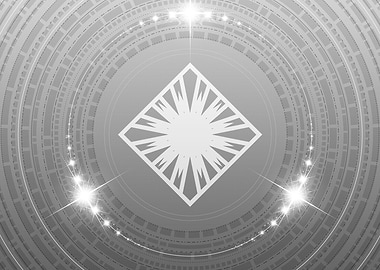 Black and White Glyph Rune