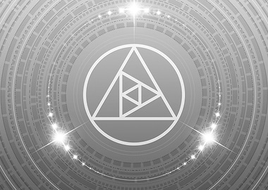 Gray Glyph Mandala Rune