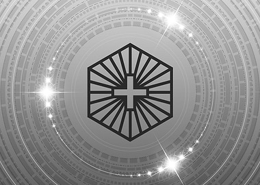 Grey Sacred Geometry Glyph