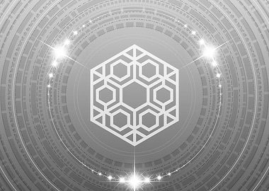 Gray Glyph Mandala Rune