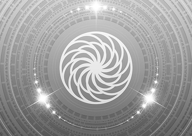 Black and White Glyph Rune