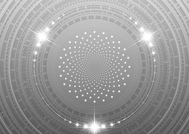 Gray Geometric Glyph Sign