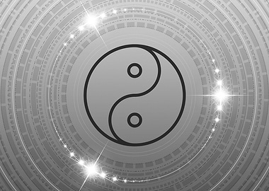 Black and White Glyph Rune