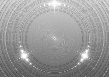 Grey Sacred Geometry Glyph