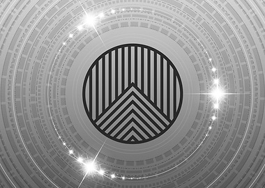 Grey Sacred Geometry Glyph