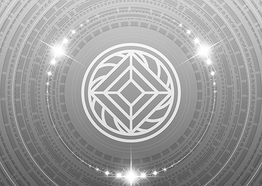 Black and White Glyph Rune