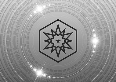 Gray Sacred Geometry Glyph