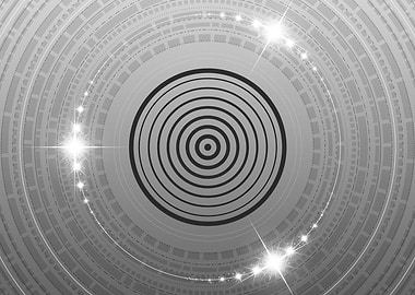 Gray Glyph Mandala Rune