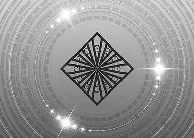 Black and White Glyph Rune