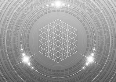 Gray Glyph Mandala Rune