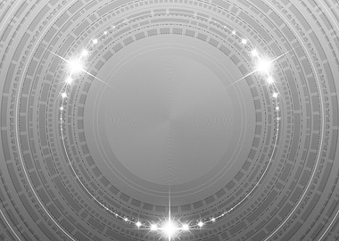 Grey Sacred Geometry Glyph